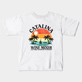 CATALINA WINE MIXER VINTAGE RETRO SUNSET Kids T-Shirt